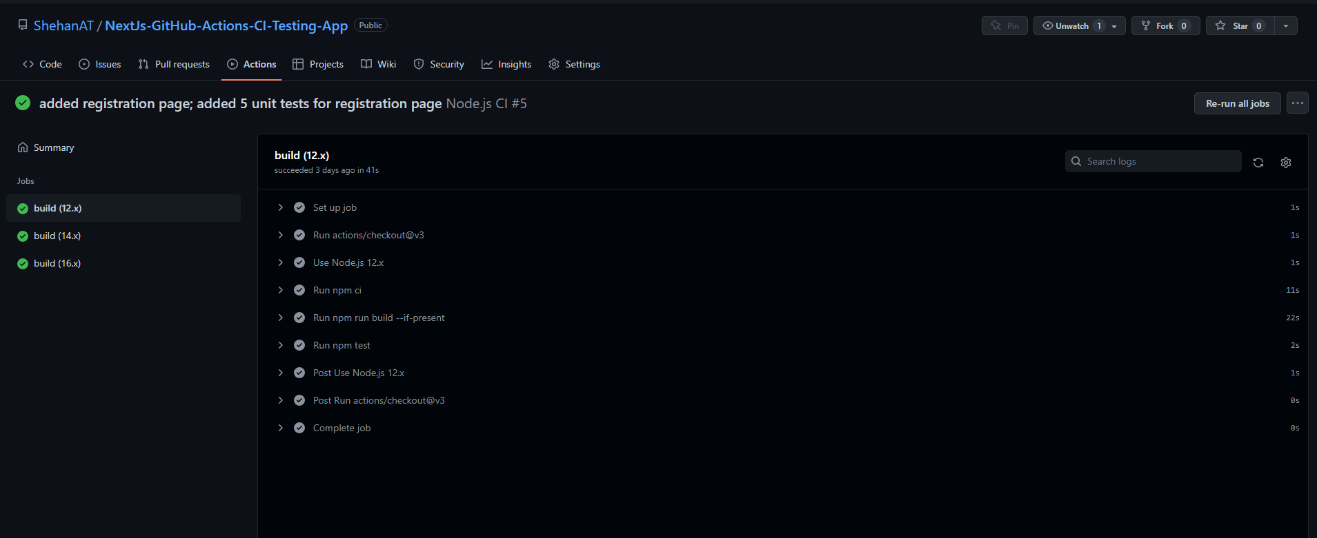 GitHub Actions Workflow Success Page 2